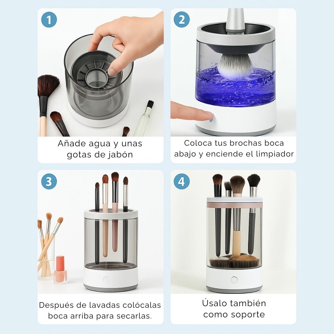 Limpia Brochas - Maquillaje Más Limpio, Piel Más Sana