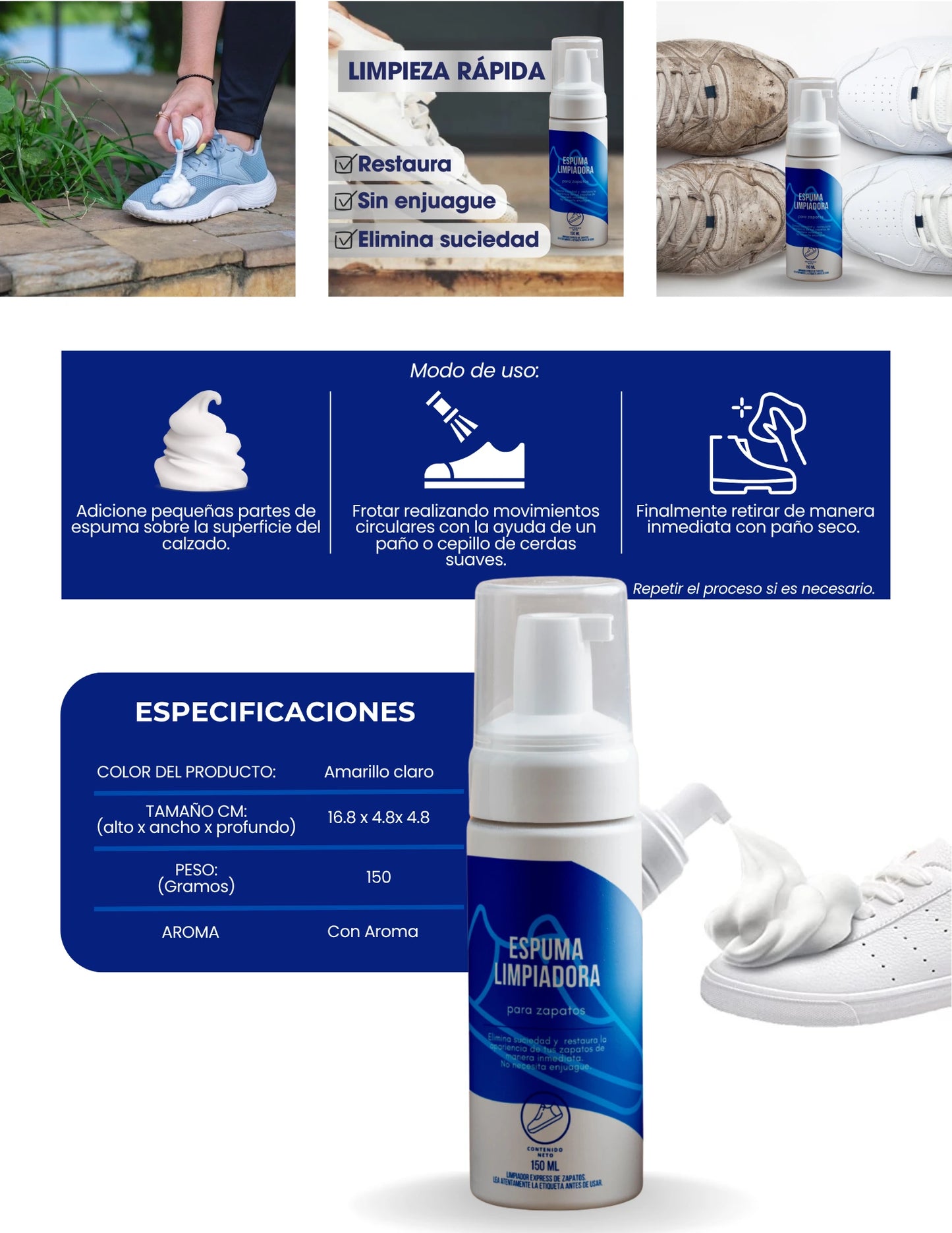 SNEAK FOOM Combo 2x1: Tus tenis como nuevos en 1 minuto