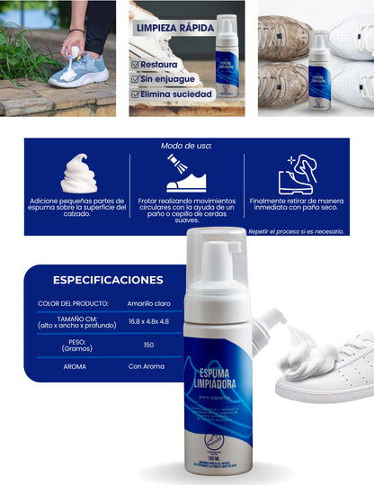 SNEAK FOOM Combo 2x1: Tus tenis como nuevos en 1 minuto
